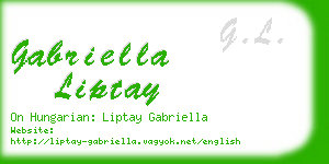 gabriella liptay business card